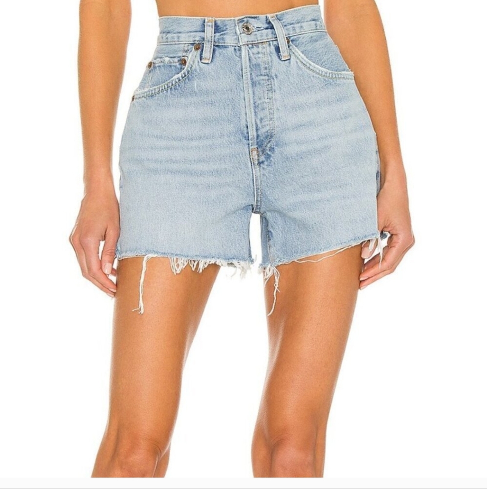 Re/Done Light Blue Jean Shorts